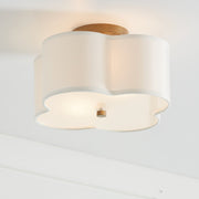 Quinn 2-Light Semi-Flush Mount in Brushed Gold