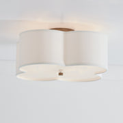 Quinn 4-Light Semi-Flush Mount in Brushed Gold