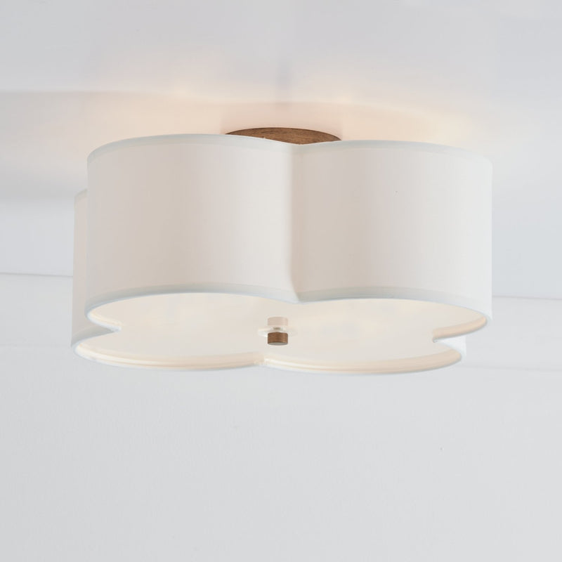 Quinn 4-Light Semi-Flush Mount in Brushed Gold