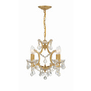 Filmore 4 Light 17.5" Chandelier in Antique Gold