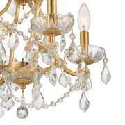 Filmore 4 Light 17.5" Chandelier in Antique Gold