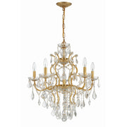 Filmore 6 Light 23" Chandelier in Antique Gold