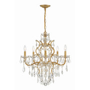 Filmore 6 Light 23" Chandelier in Antique Gold