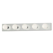 Essentials 5 Light Bath Vanity in Polished Chrome