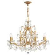 Filmore 12 Light 29" Chandelier in Antique Gold