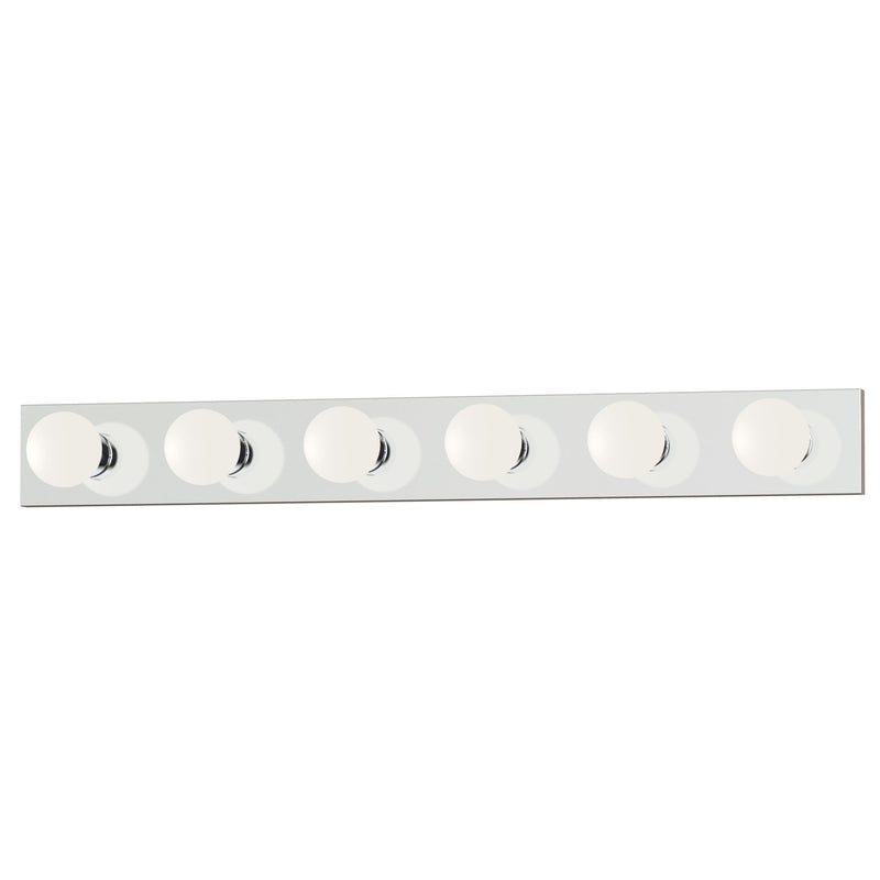 Essentials 6 Light Bath Vanity in Polished Chrome