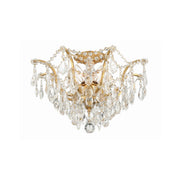 Filmore 5 Light 19" Semi Flush Mount in Antique Gold