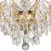Filmore 5 Light 19" Semi Flush Mount in Antique Gold