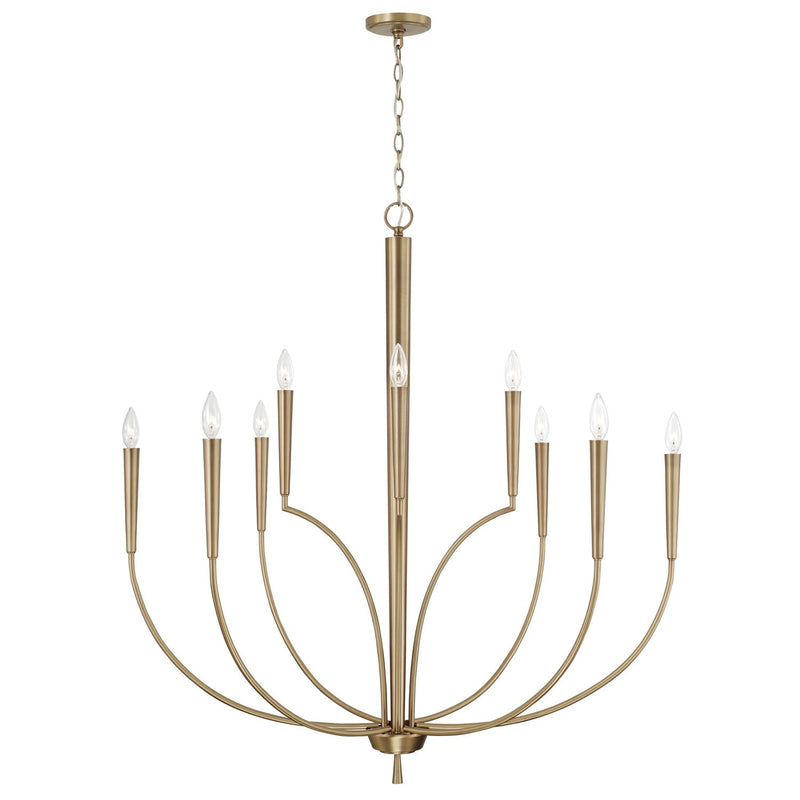 Holden 10-Light Chandelier in Aged Brass