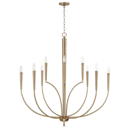 Holden 10-Light Chandelier in Aged Brass