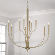 Holden 10-Light Chandelier in Aged Brass