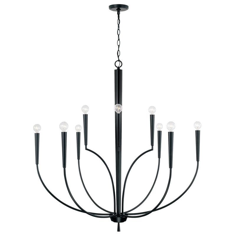 Holden 10-Light Chandelier in Matte Black
