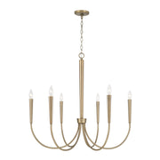 Holden 6-Light Chandelier in Aged Brass