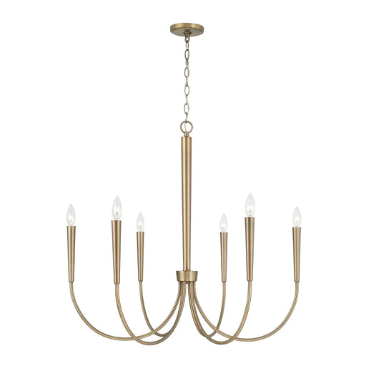 Holden 6-Light Chandelier in Aged Brass