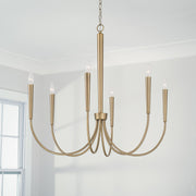 Holden 6-Light Chandelier in Aged Brass