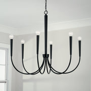 Holden 6-Light Chandelier in Matte Black
