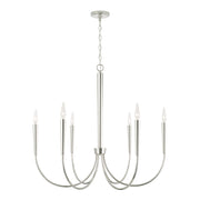 Holden 6-Light Chandelier in Polished Nickel