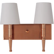 Ella 2 Light 13.5" Wall Sconce in Satin Brass