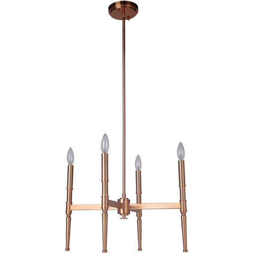 Ella 4 Light 25.5" Chandelier in Satin Brass