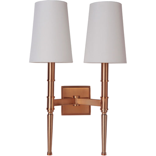 Ella 2 Light 13" Wall Sconce in Satin Brass