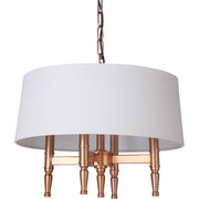 Ella 4 Light 18" Chandelier in Satin Brass