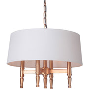 Ella 4 Light 18" Chandelier in Satin Brass
