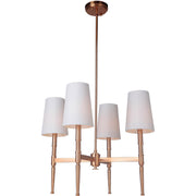 Ella 4 Light 18" Chandelier in Satin Brass
