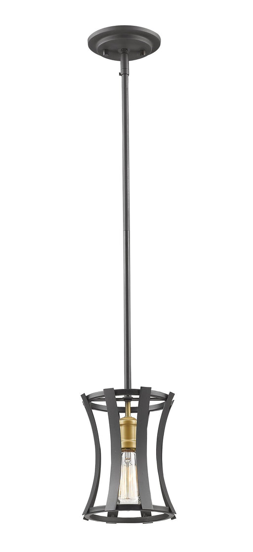 Geist 1 Light 6.5" Pendant in Bronze Gold