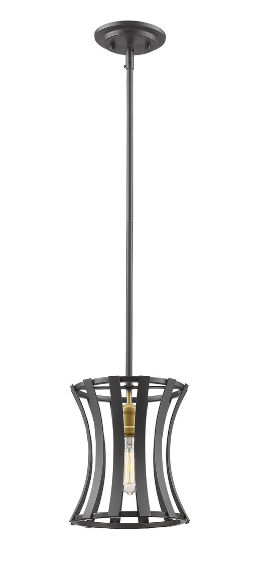 Geist 1 Light 8.5" Pendant in Bronze Gold
