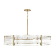 Brynn 6-Light Pendant in Aged Brass Painted