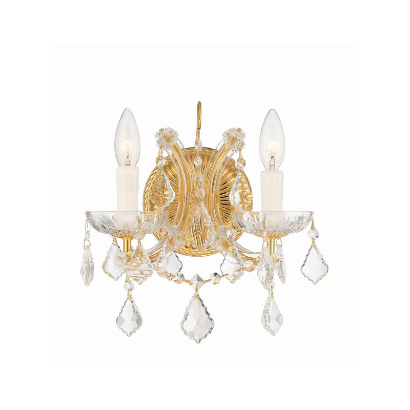 Maria Theresa 2 Light 10.5" Sconce in Gold