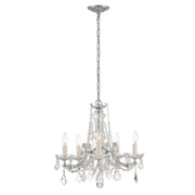 Maria Theresa 5 Light 20" Chandelier in Polished Chrome