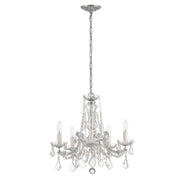 Maria Theresa 5 Light 20" Chandelier in Polished Chrome