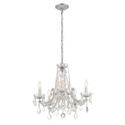 Maria Theresa 5 Light 20" Chandelier in Polished Chrome