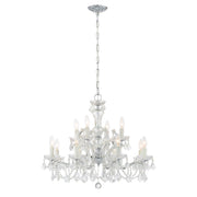 Maria Theresa 12 Light 29" Chandelier in Polished Chrome