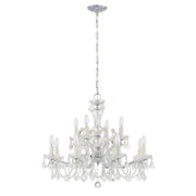 Maria Theresa 12 Light 29" Chandelier in Polished Chrome