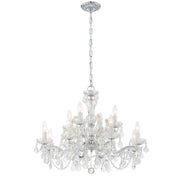 Maria Theresa 12 Light 29" Chandelier in Polished Chrome