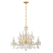 Maria Theresa 12 Light 29" Chandelier in Gold