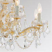 Maria Theresa 12 Light 29" Chandelier in Gold