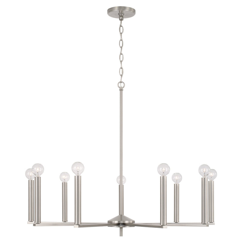 Portman 9-Light Chandelier in Brushed Nickel