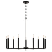 Portman 9-Light Chandelier in Matte Black