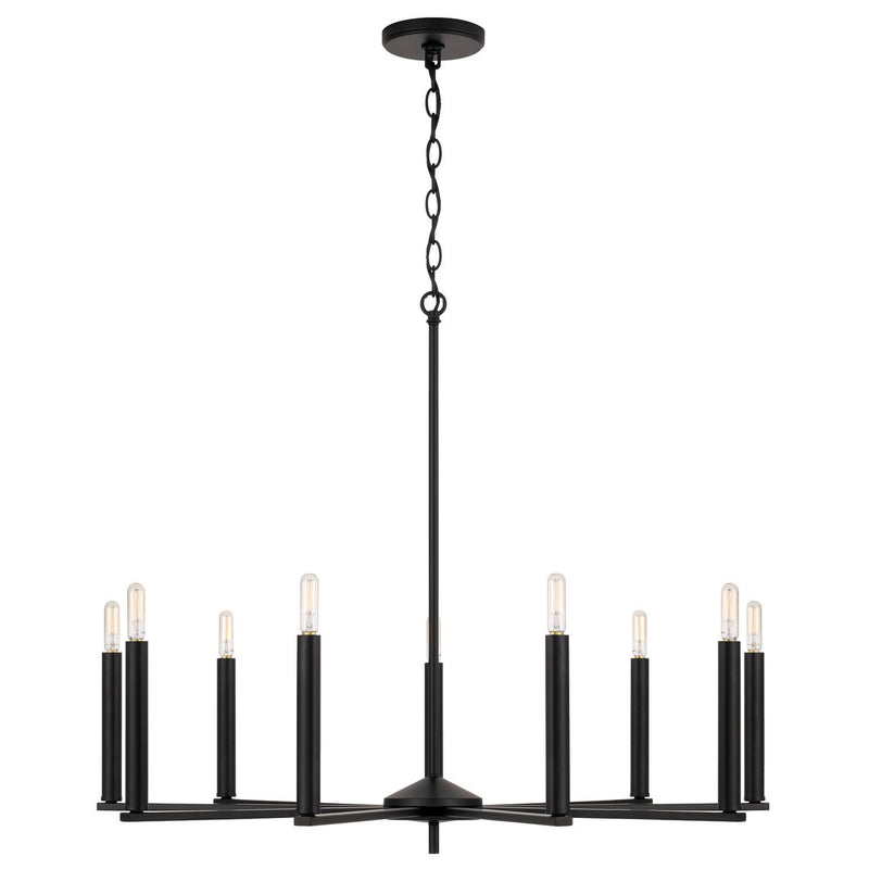 Portman 9-Light Chandelier in Matte Black
