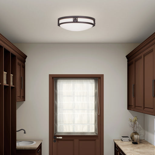 Titania 2-Light Flush Mount in Bronze