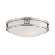 Titania 2-Light Flush Mount in Brushed Nickel