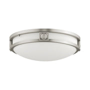 Titania 2-Light Flush Mount in Brushed Nickel