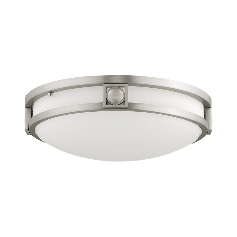 Titania 2-Light Flush Mount in Brushed Nickel