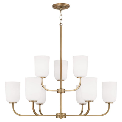 Lawson 9-Light Chandelier in Aged Brass