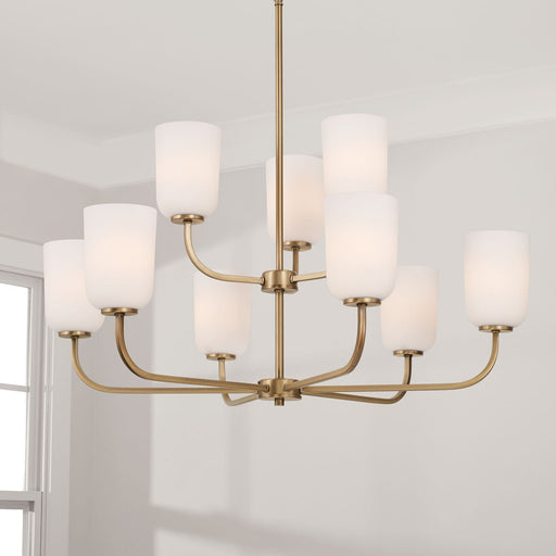 Lawson 9-Light Chandelier in Aged Brass