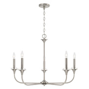 Presley 5-Light Chandelier in Brushed Nickel