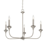 Presley 5-Light Chandelier in Brushed Nickel